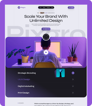 Pixgro - Portfolio & Agency Website Template